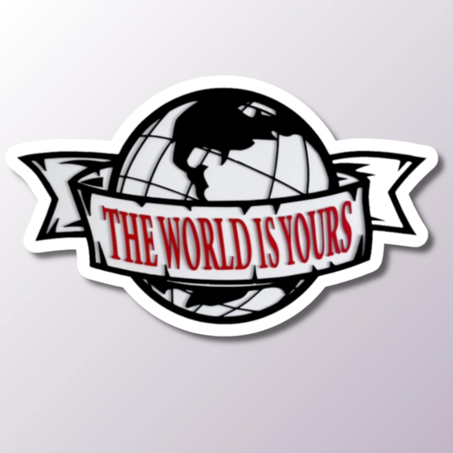 The World Is Yours Sticker, Inspirational Decal, Motivational Sticker, Laptop Stickers, Water Bottle Decal