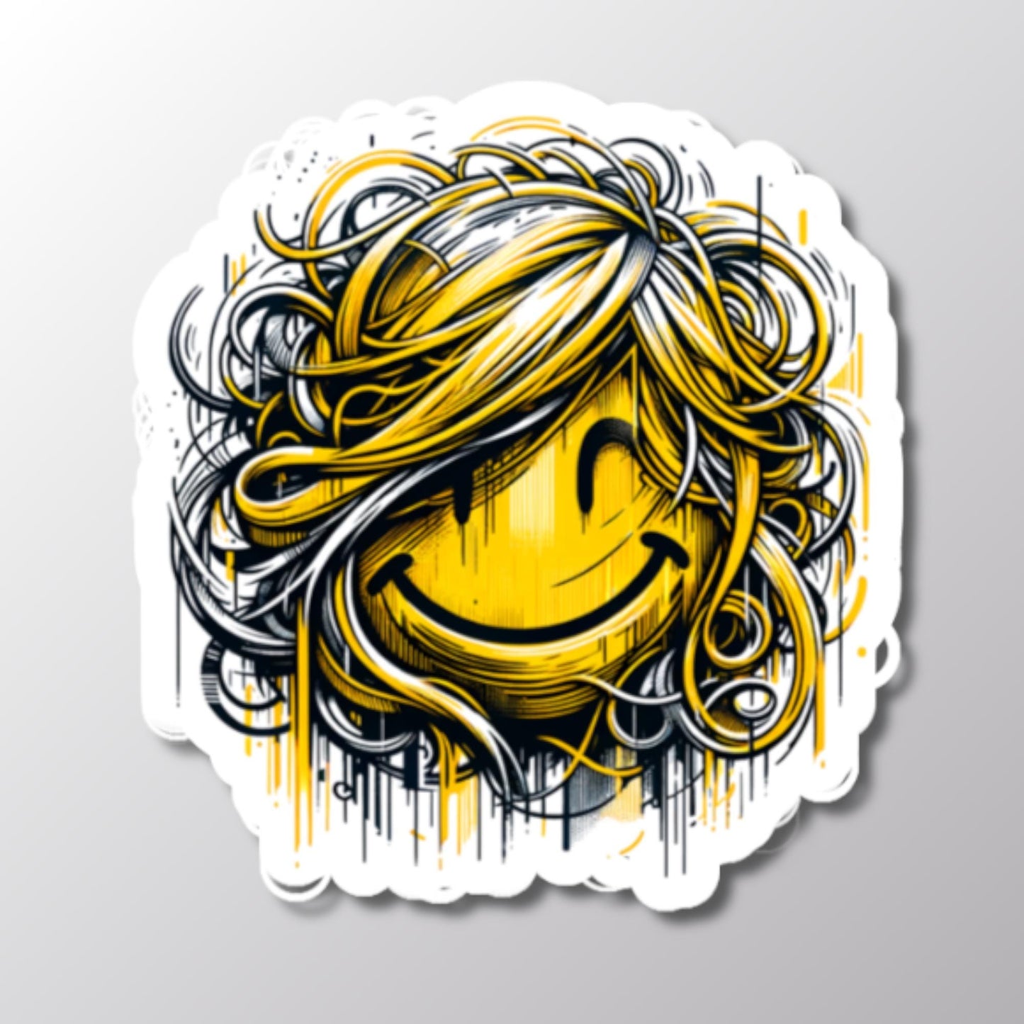 Hair Don't Care Sticker, Funny Decal, Laptop Sticker, Car Window Decoration, Gift For Her, Funky Sticker, Hair Lover