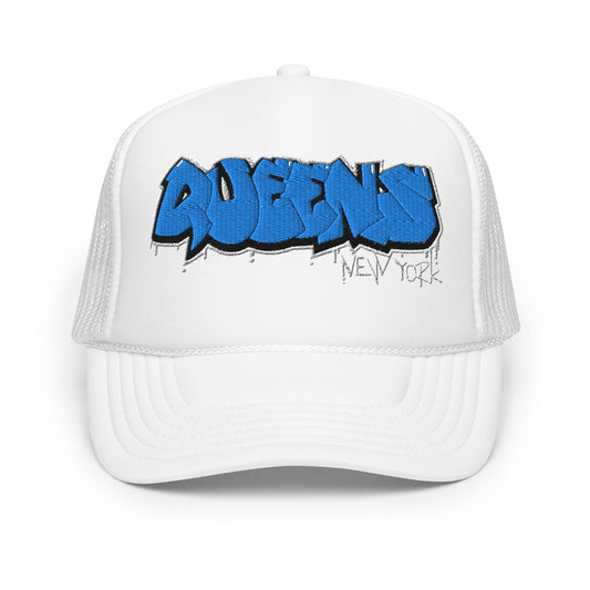 Queens NY Graffiti Trucker Hat, Urban Cap, Snapback Hat, Street Fashion, Hip Hop Hat