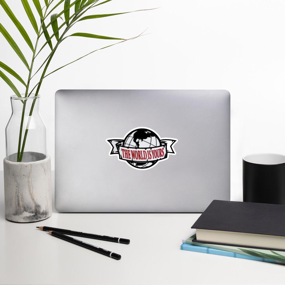 The World Is Yours Sticker, Inspirational Decal, Motivational Sticker, Laptop Stickers, Water Bottle Decal
