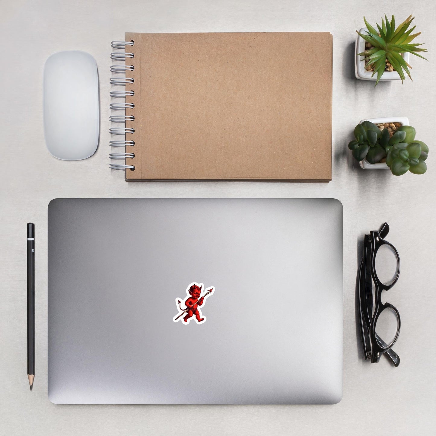 Little Red Devil Sticker, Vinyl Sticker, Red Devil Decal, Cute Devil Sticker, Halloween Sticker, Fun Accessory