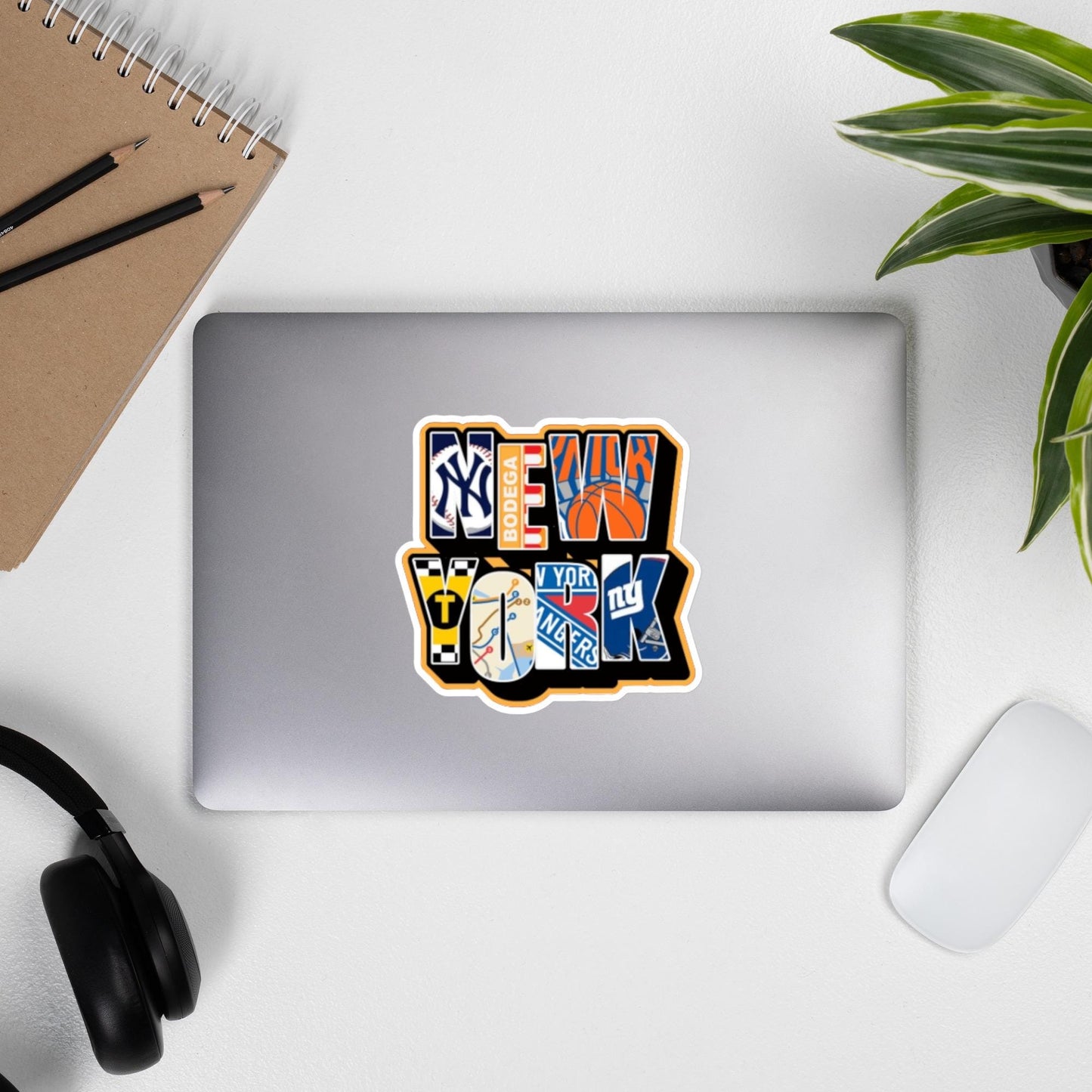 New York City Icons Sticker, NYC Landmark Decals, Travel Souvenir, City Emblem Stickers, Urban Art, Collectible