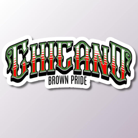 Chicano Sticker, Brown Pride Decal, Latino Culture, Ethnic Art Sticker, Cultural Pride, Chicano Art, Sticker for Laptop