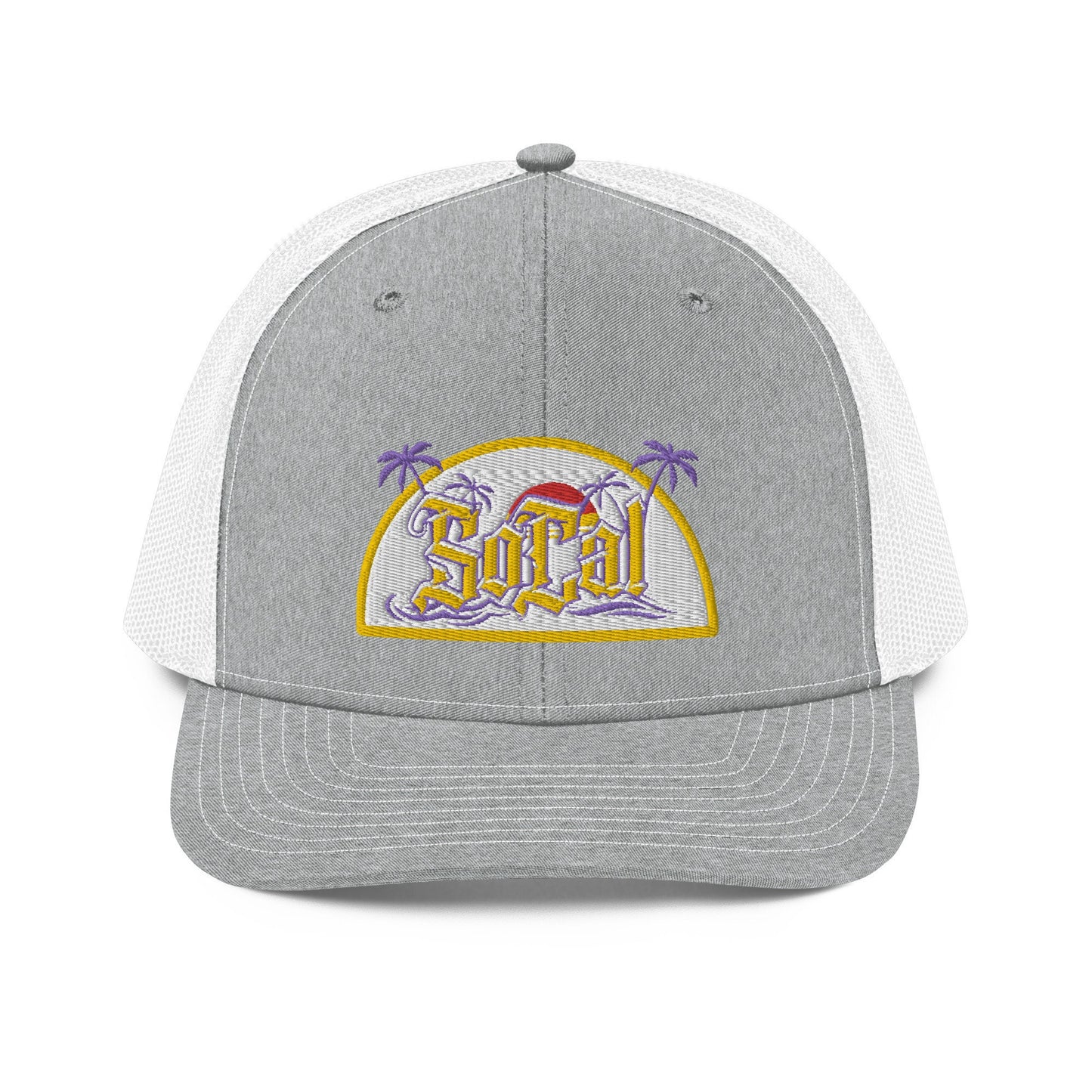 So Cal Embroidered Trucker Hat, Southern California Cap, Beach Vibes Hat, California Love Gift