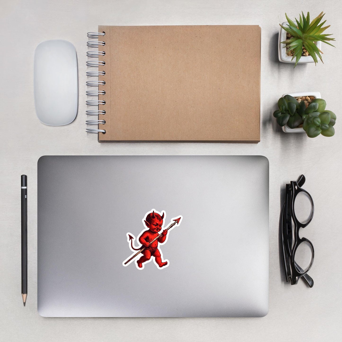 Little Red Devil Sticker, Vinyl Sticker, Red Devil Decal, Cute Devil Sticker, Halloween Sticker, Fun Accessory