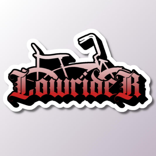 Low Rider Bike Sticker, Bicycle Decal, Custom Lowrider Sticker, Bike Decor, Cycling Sticker, Unique Bicycle Gift