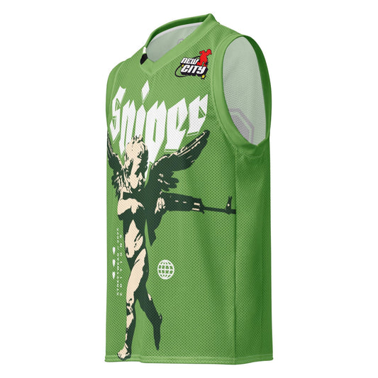 Sniper Cupid Basketball Jersey, Premium Sports Apparel, Men's Jersey, Gift for Him, Valentine's Day Sportswear