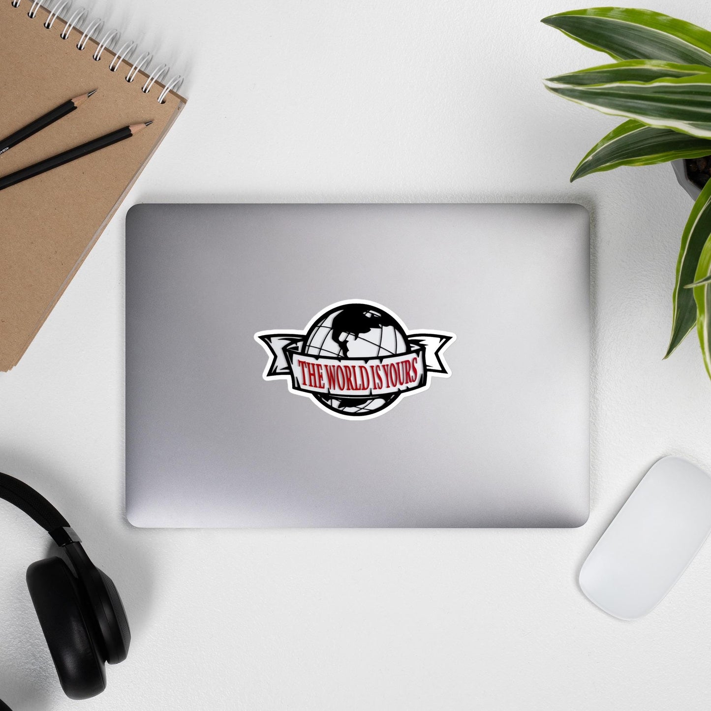 The World Is Yours Sticker, Inspirational Decal, Motivational Sticker, Laptop Stickers, Water Bottle Decal