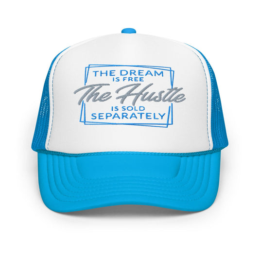 The Hustle Foam Trucker Hat, Adjustable Snapback, Streetwear Cap, Casual Outfit Accessory, Unisex Hat, Summer Fashion