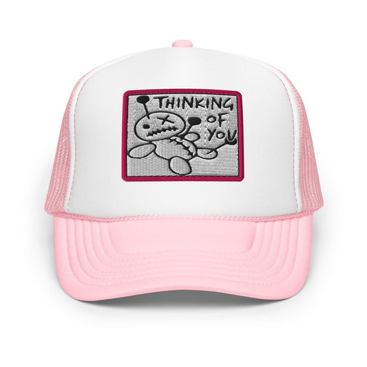 Funny Foam Trucker Hat, Thinking of You Gift, Mesh Cap, Retro Style, Cool Baseball Cap, Casual Headwear
