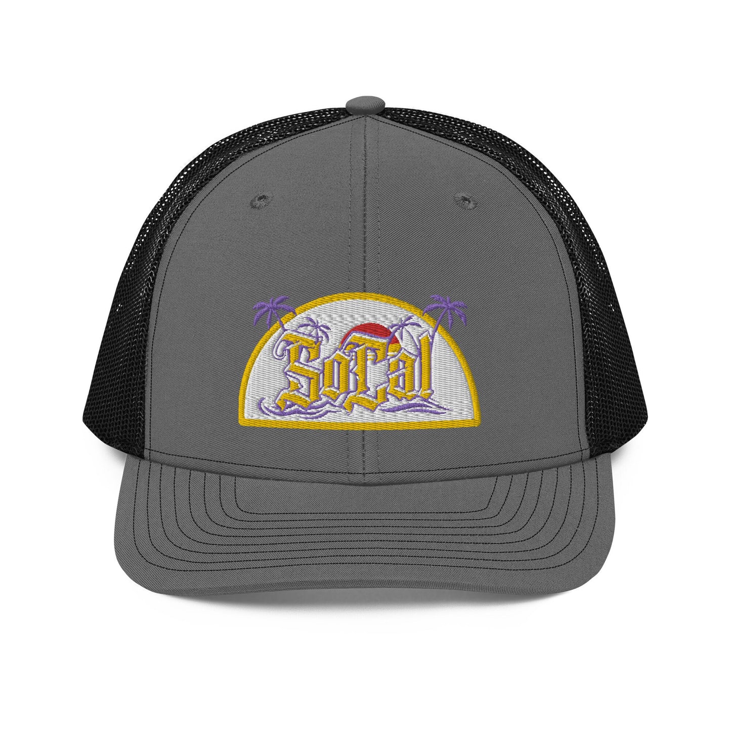 So Cal Embroidered Trucker Hat, Southern California Cap, Beach Vibes Hat, California Love Gift