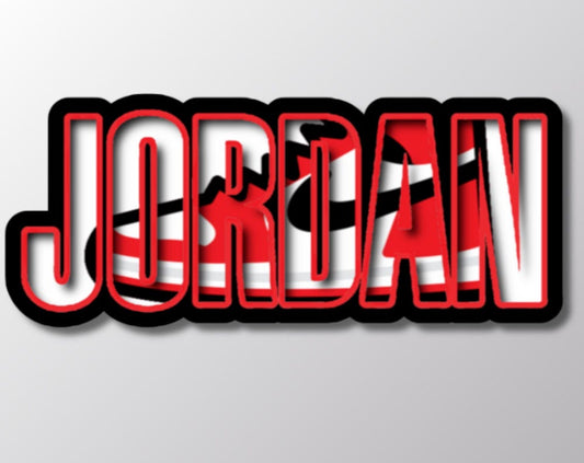 Jordan Sneaker Sticker, Shoe Decal